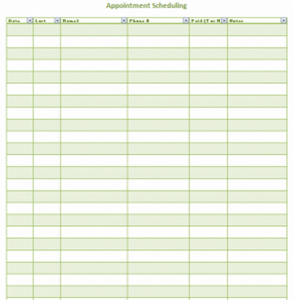 electrical panel schedule template appointment schedule template