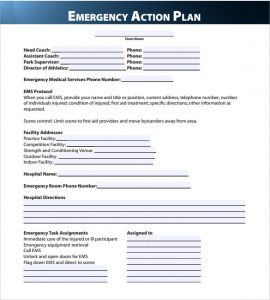 emergency action plan template final emergency action plan template