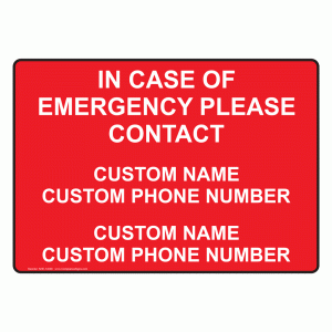 emergency contact form template emergency contact sign nhe