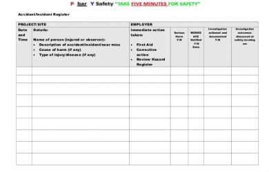 emergency plan template site specific safety plan master