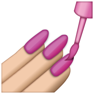 emoji pictures text pink nail polish emoji grande