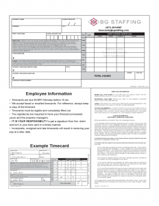 employee agreement form employee information example timecard l