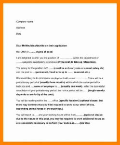 employee agreement form employee offer letter job employment offer letter