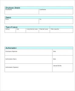 employee application form pdf casual leave application form