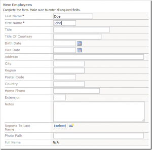 employee application forms image