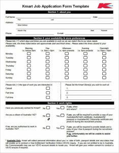 employee application template free job application template pdf download