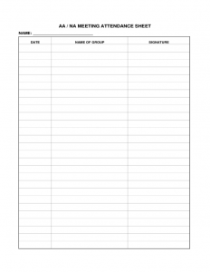 employee attendance calendar meeting attendance sheet l