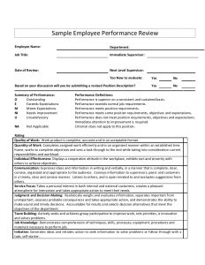 employee comments on performance review what to write sample employee performance review