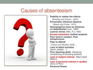 employee disciplinary form absenteeism by thierry mbenoun