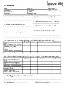 employee evaluation form pdf exit interview form by zeeshan moiez ali
