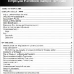 employee handbook examples employee handbook sample template