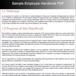 employee handbook examples sample employee handbook pdf