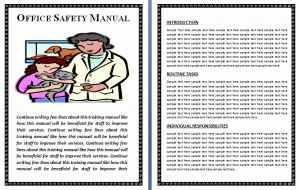 employee manual template office safety manual template