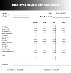 employee performance review template employee performance review template xomnpi