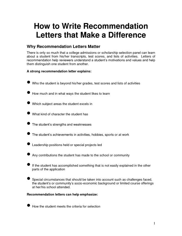 employee recommendation letter