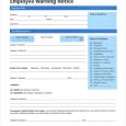 employee reprimand form construction employee warning notice