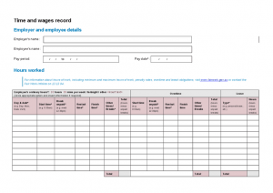 employee sign in sheets weekly time and wages record template