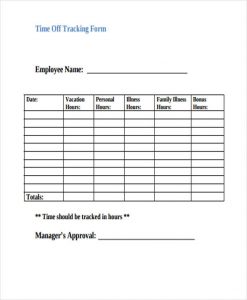 employee time sheet pdf employee vacation tracking form