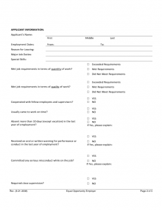 employee verification form noncomplete employee reference check form l