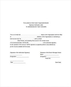 employee verification letter employee verification letter for bank