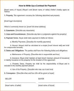 employee write up templates how to write a contract agreement how to write up a contract for payment