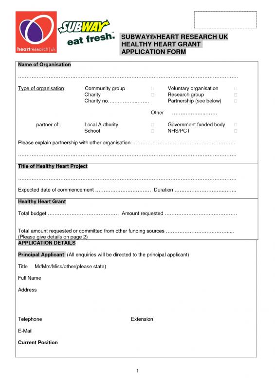 employment application template word