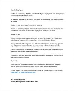 employment termination letter mutual employment termination letter