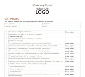 employment verification form templates employee exit interview