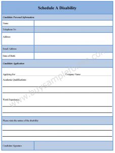 employment verification form templates schedule disability form img