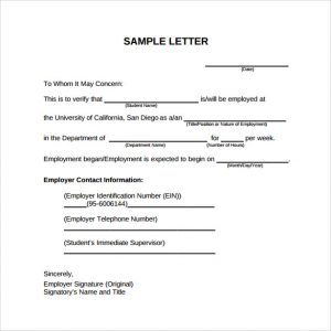 employment verification letter pdf sample pdf employment verification letter