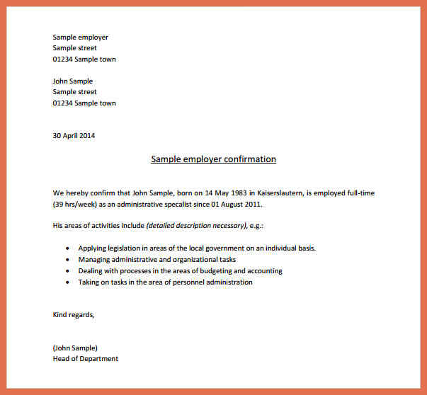 employment verification letter pdf