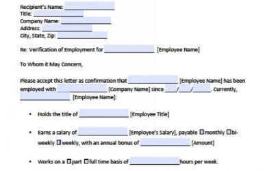 employment verification letter sample employee verification letter x