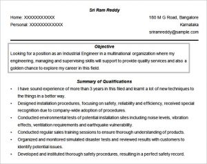 engineering resume objective engineer resume objective format free download