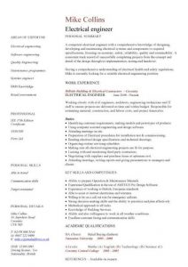 engineering resume template pic electrical engineer cv template