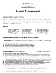 entry level data analyst resume dave blankenship computer systems analyst long