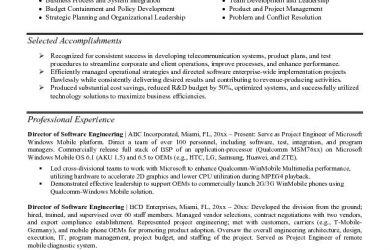 entry level software engineer resume software engineer resume sample career director of software enginering