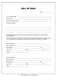 equine bill of sales equipment bill of sale template