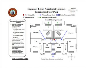 evacuation plan template apartment evacuation plan free pdf template download