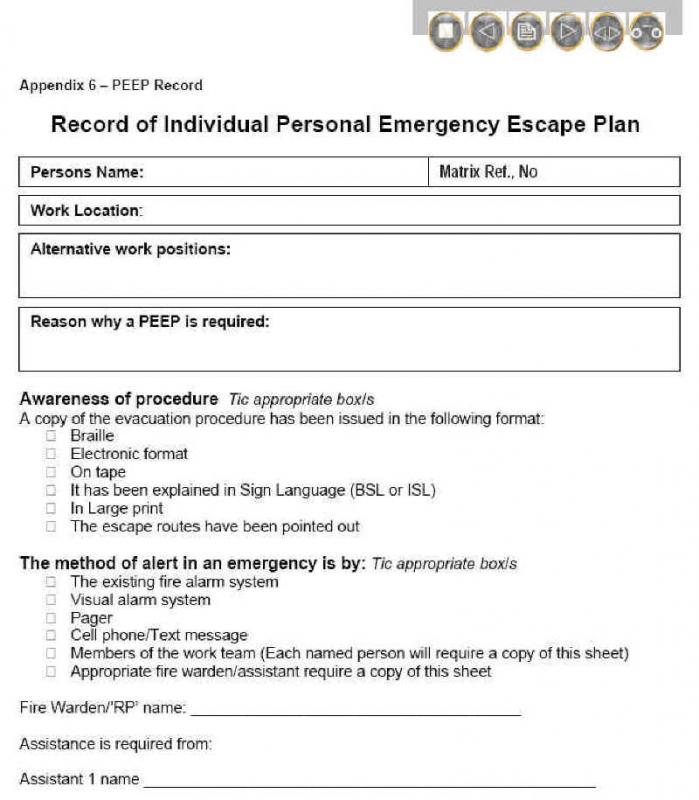 evacuation plan templates