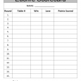 evaluation form template sample euchre score card d