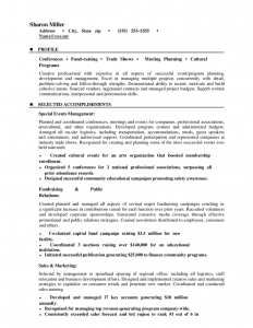 event contract template career change event planner resume