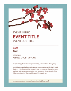 event flyer templates free lt