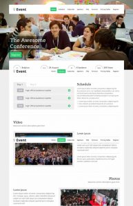 event landing page event landing page template