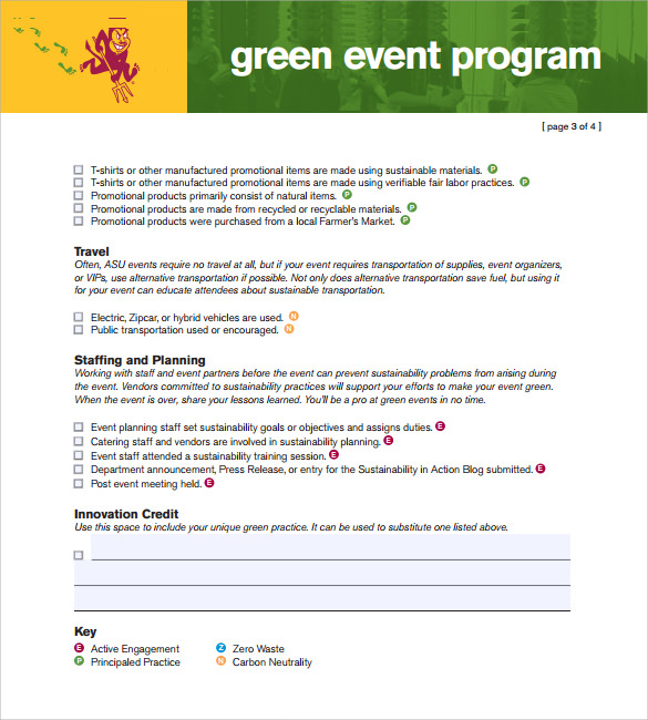 event program template