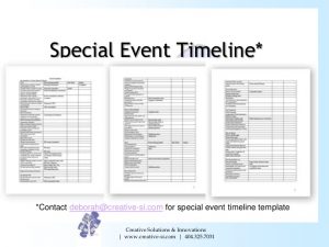 event timeline template converting your special event guests to program donors