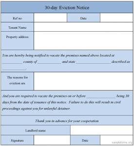 eviction notice form dayevictionnoticeform