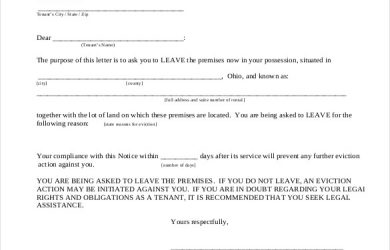 eviction notice texas three day notice eviction notice template