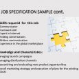 example business plans presentation on job specification