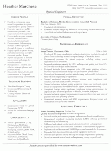 example engineering resume engineer resume example