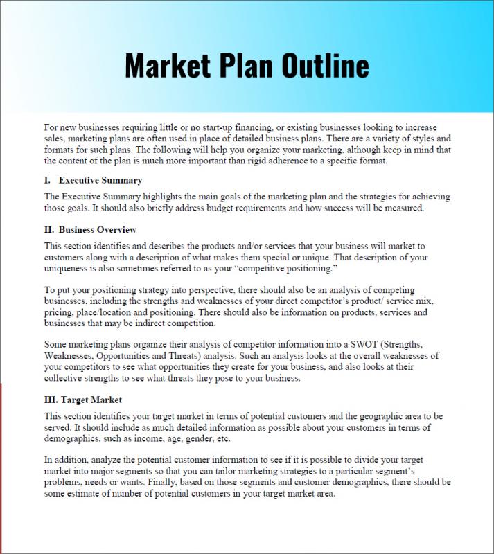 example of a marketing plan